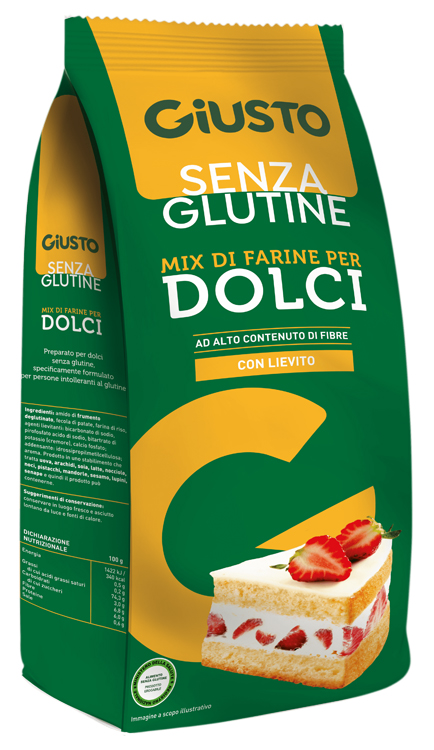 GIUSTO SENZA GLUTINE MIX DOLCI 500 G - Farmastop
