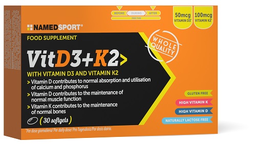 VITD3+K2 30 SOFTGELS - Farmastop