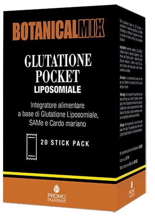 BOTANICALMIX GLUTATIONE POCKET LIPOSOMIALE 20 STICK DA 2 G - Farmastop