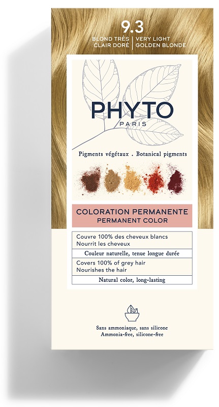 COLOR KIT 9,3 BIONDO CHIARISSIMO DORATO LATTE RIVELATORE 50 ML + CREMA COLORANTE 50 ML + MASCHERA PROTETTIVA COLORE 12 ML + GUANTI - Farmastop
