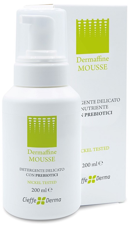 DERMAFFINE MOUSSE DETERGENTE DELICATO E NUTRIENTE CON PREBIOTICI 200 ML - Farmastop