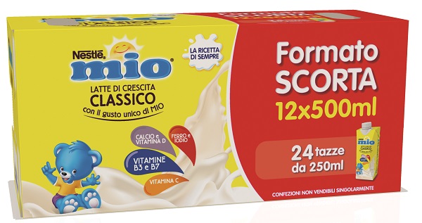 MIO LATTE CRESCITA CLASSICO 12 PEZZI DA 500 ML - Farmastop