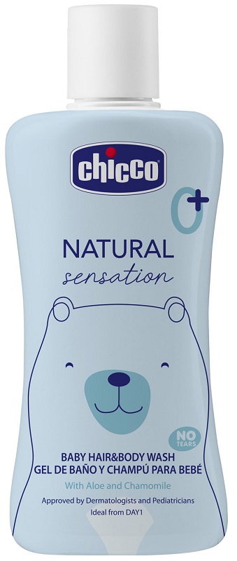 CHICCO NATURAL SENSATION BAGNO SHAMPOO 200 ML - Farmastop