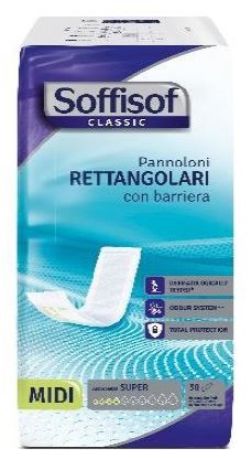 SOFFISOF CLASSIC PANNOLONE RETTANGOLARE CON BARRIERA 30 PEZZI - Farmastop