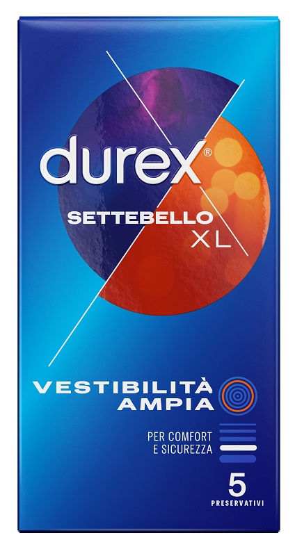 PROFILATTICO DUREX SETTEBELLO XL 5 PEZZI - Farmastop