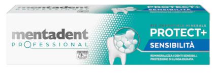 MENTADENT PROFESSIONAL DENTIFRICIO PROTECT + SENSIBILITA' 75 ML - Farmastop