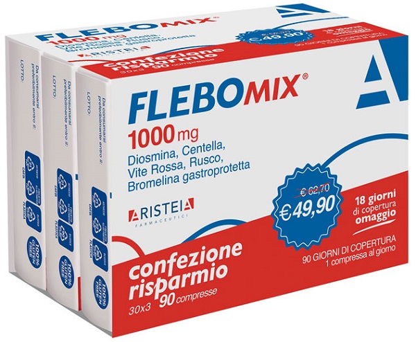 FLEBOMIX 1000 MG 90 COMPRESSE TRI-PACK - Farmastop