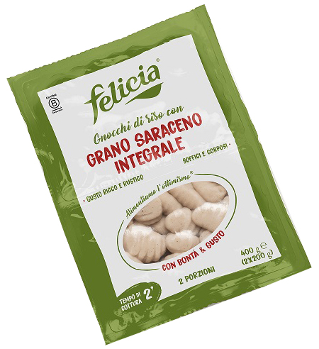 FELICIA GNOCCHI DI RISO CON GRANO SARACENO INTEGRALE 400 G - Farmastop