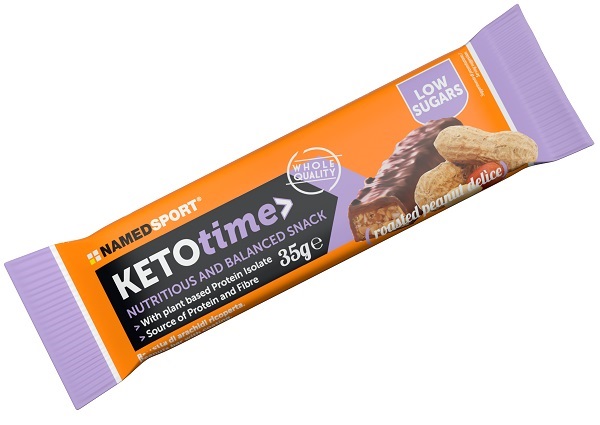 KETOTIME BAR ROASTED PEANUT 35 G - Farmastop