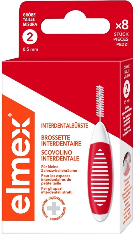 ELMEX INTERDENTAL BRUSH RED 0,5MM 8 PEZZI - Farmastop