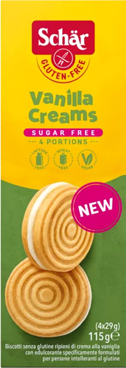 SCHAR SUGAR FREE VANILLA CREAMS 115 G - Farmastop
