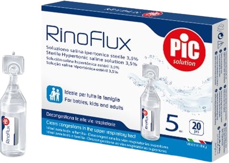RINOFLUX SOLUZIONE IPERTONICA NASALE PIC 20 FIALE 5 ML - Farmastop
