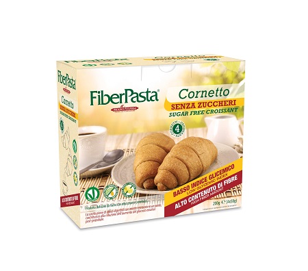 FIBERPASTA CORNETTO SENZA ZUCCHERI 100% VEGETALE 200 G - Farmastop