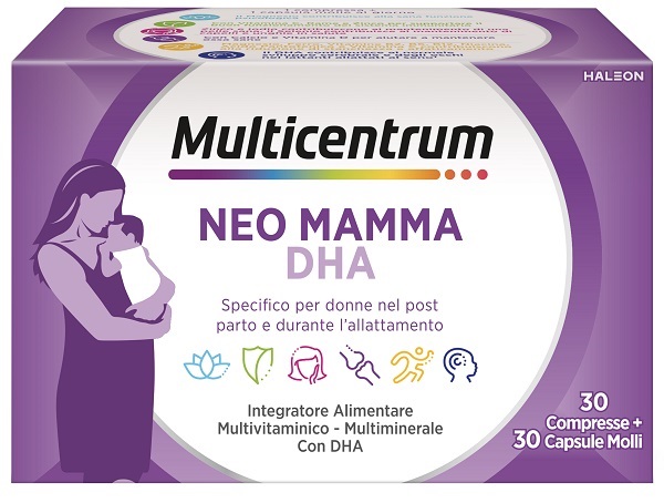 MULTICENTRUM NEO MAMMA DHA 30 COMPRESSE + 30 CAPSULE MOLLI - Farmastop