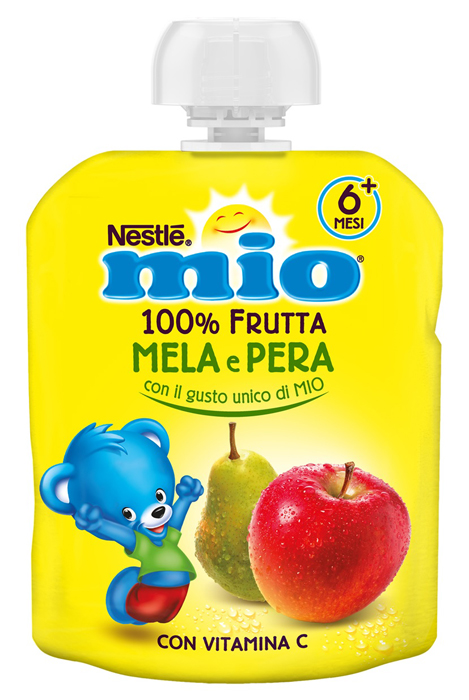 MIO POUCH OMOGENEIZZATO MELA PERA 90 G - Farmastop