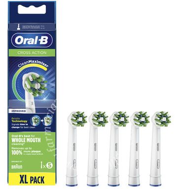 ORALB POWER REFILL EB50 CROSSACTION 5 PEZZI - Farmastop