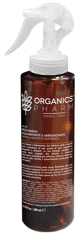 ORGANICS PHARM BREZZA MARINA ACQUA IDRATANTE E ABBRONZANTE 200 ML - Farmastop