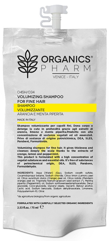 ORGANICS PHARM VOLUMIZING SHAMPOO FINE HAIR 75 ML - Farmastop
