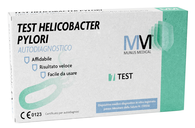 MUNUS MEDICAL TEST AUTODIAGNOSTICO ANTIGENE HELICOBACTER PYLORI - Farmastop