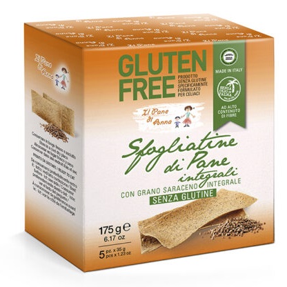 IL PANE DI ANNA SFOGLIATINE PANE INTEGRALE SENZA GLUTINE 315 G - Farmastop