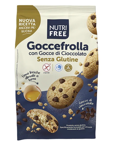NUTRIFREE GOCCEFROLLA CON GOCCE DI CIOCCOLATO 300 G - Farmastop