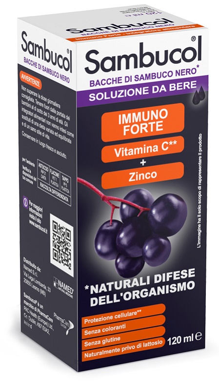 SAMBUCOL LIQUIDO DA BERE 120 ML - Farmastop