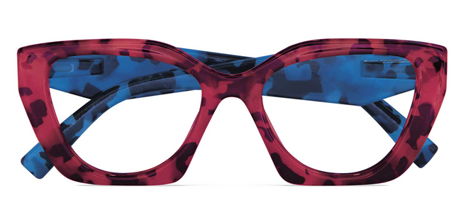 OCCHIALE DA LETTURA PREMONTATO TWINS PLATINUM GRECALE ROSSO-BLU DEMI +2.00 DIOTTRIE  1 PAIO - Farmastop