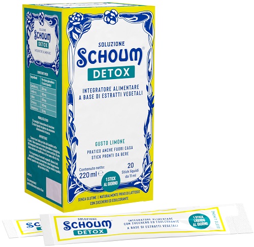 SOLUZIONE SCHOUM DETOX 20 STICK - Farmastop