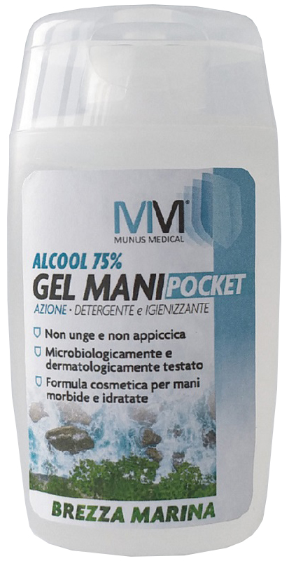 MUNUS MEDICAL GEL IGIENIZZANTE MANI BREZZA MARINA 100 ML - Farmastop