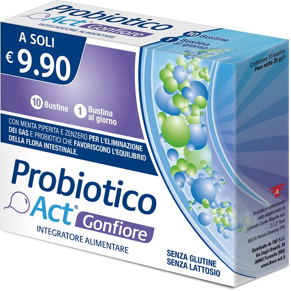 PROBIOTICO ACT GONFIORE 10 BUSTINE - Farmastop