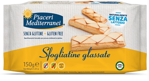 PIACERI MEDITERRANEI SFOGLIATINE GLASSATE 150 G - Farmastop