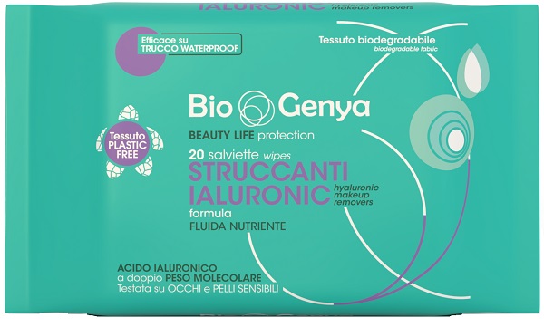 BIOGENYA STRUCCANTE SALVIETTINA IALURONICO 20 PEZZI - Farmastop