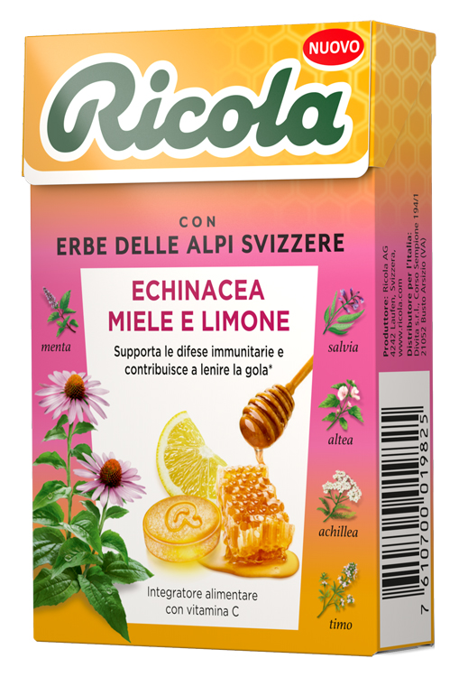 RICOLA ECHINACEA MIELE & LIMONE 50 G - Farmastop