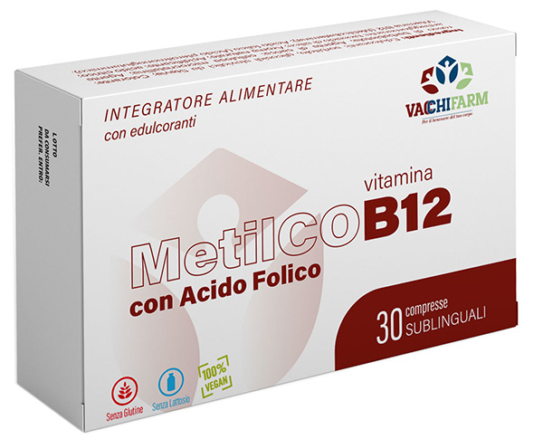 METILCOB12 30 COMPRESSE SUBLINGUALI 500MG CON EDULCORANTI SENZA GLUTINE E LATTOSIO - Farmastop
