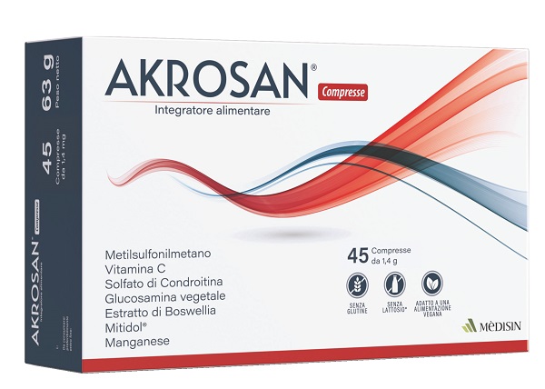 AKROSAN 45 COMPRESSE - Farmastop