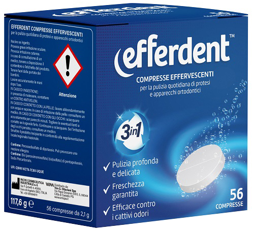 EFFERDENT 56 COMPRESSE EFFERVESCENTI - Farmastop