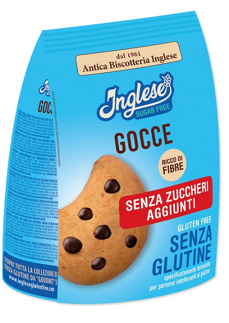 INGLESE BISCOTTI GOCCE DI CIOCCOLATO SENZA ZUCCHERI AGGIUNTI 200 G - Farmastop