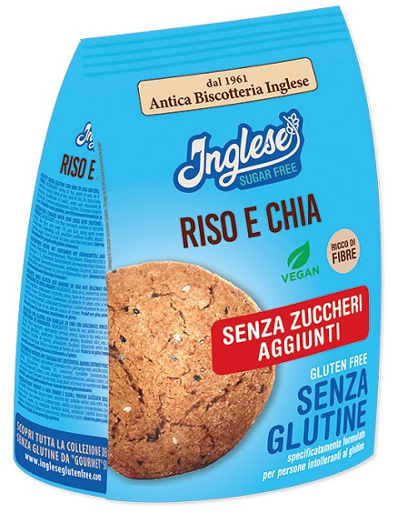 INGLESE BISCOTTI GRISO E CHIA SENZA ZUCCHERI AGGIUNTI 200 G - Farmastop
