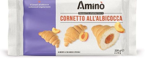 AMINO' CORNETTO ALBICOCCA 4 PEZZI DA 55 G - Farmastop