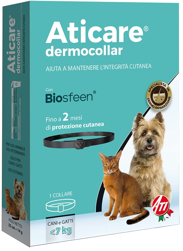 ATICARE DERMOCOLLAR CANI PICCOLI E GATTI CON PESO INFERIORE A 7 KG - Farmastop
