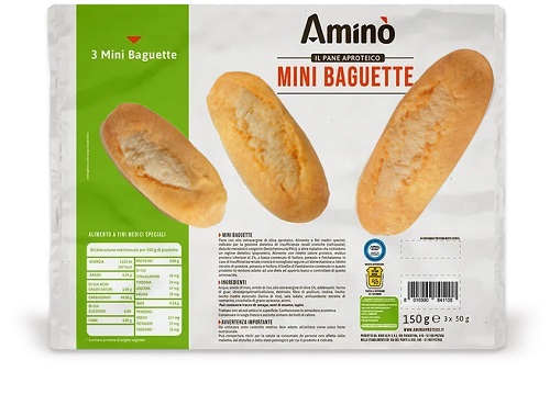AMINO' MINI BAGUETTE 3 PEZZI DA 50 G - Farmastop