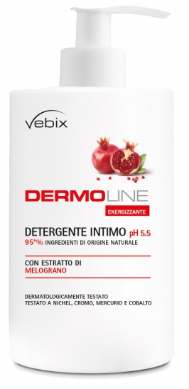 VEBIX DERMOLINE MELOGRANO DETERGENTE INTIMO 500 ML - Farmastop