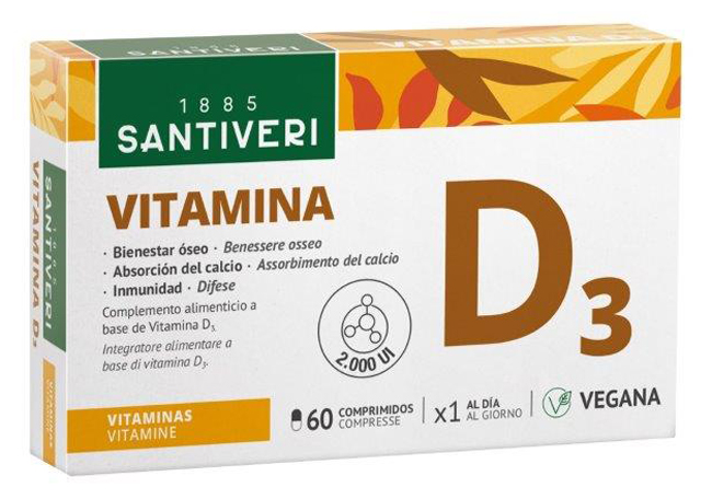VITAMINA D3 2000UI VEGETALE 60 COMPRESSE - Farmastop