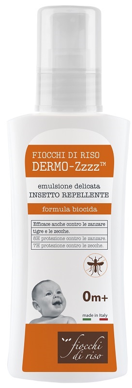 FIOCCHI DI RISO DERMO ZZZZ EMULSIONE DELICATA REPELLENTE 0 MESI + 100 ML - Farmastop