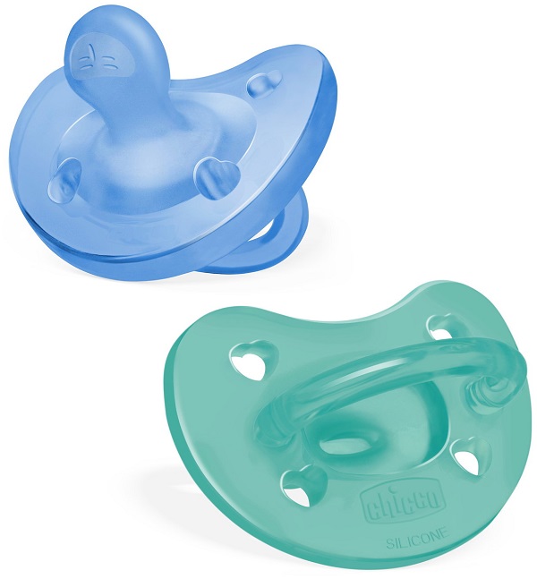 CHICCO GOMMOTTO SILICONE AZZURRO 16-36 MESI 2 PEZZI - Farmastop