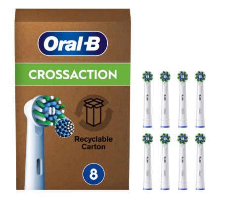 ORALB POWER REFILL EB50R CROSSACTION 8 PEZZI - Farmastop