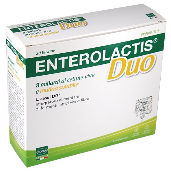 ENTEROLACTIS DUO POLVERE 20 BUSTINE - Farmastop