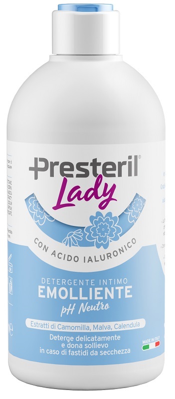 LADY PRESTERIL DETERGENTE INTIMO EMOLLIENTE/PH NEUTRO 500 M L - Farmastop