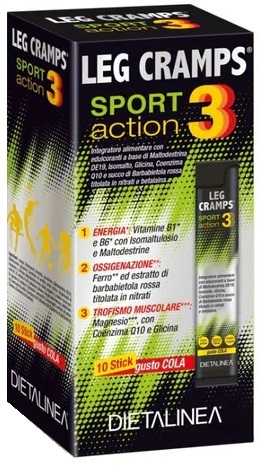 LEG CRAMPS SPORT 10 STICK PACK DIETALINEA - Farmastop