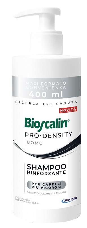 BIOSCALIN PRO DENSITY UOMO SHAMPOO RINFORZANTE 400 ML - Farmastop